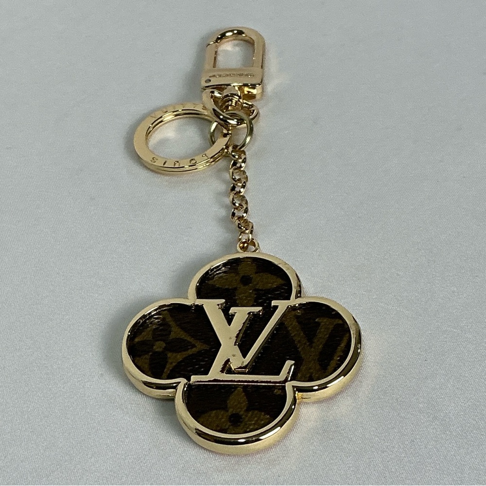 Louis Vuitton Into the Flower Bag Charm Key Holder Brown Monogram - Picture 4 of 8